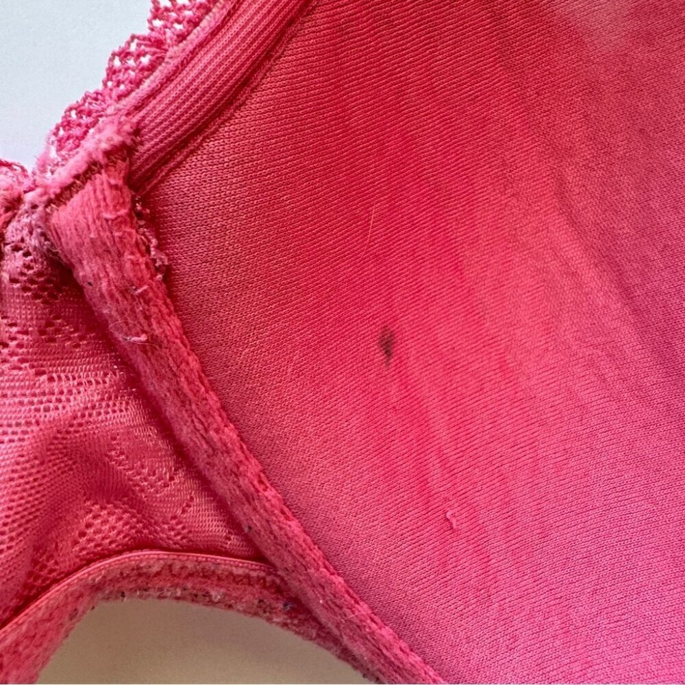 Victoria's Secret Bra Body by Victoria Lined DemiPink Lace Soft Comfy Sz 36C - Picture 6 of 12